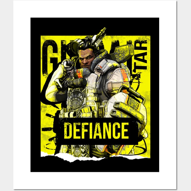 Apex Legends Gibraltar Defiance Wall Art by LucioDarkTees